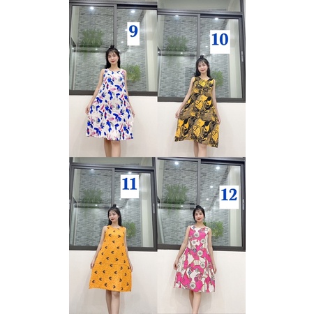 Váy lanh dáng suông