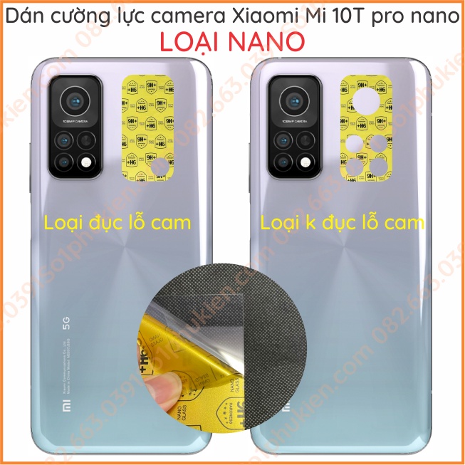 Dán cường lực camera Xiaomi Mi 10T pro siêu bền siêu bảo vệ
