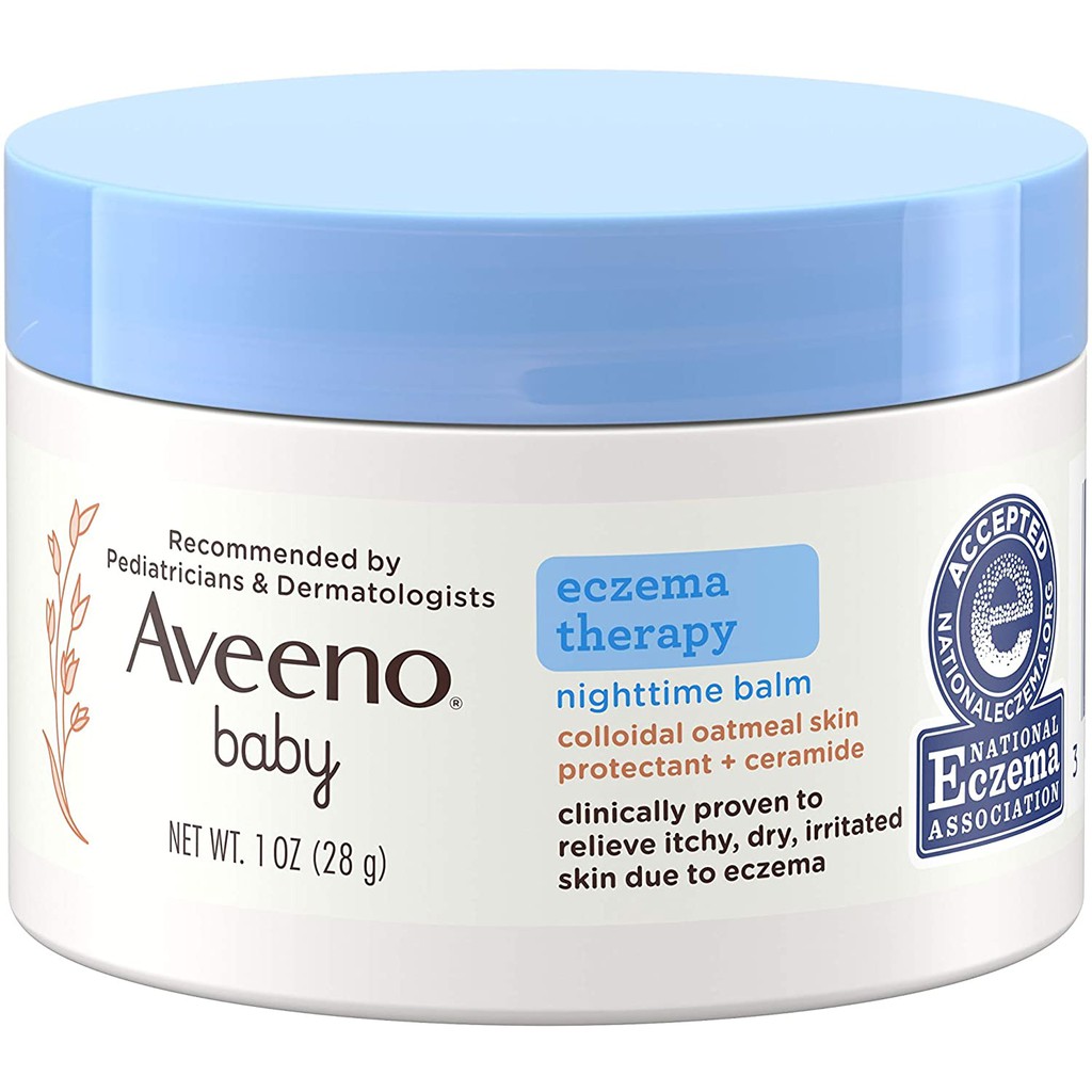 Kem Dưỡng Ẩm AVEENO Baby Ban Đêm Trị Chàm Eczema Cho Bé 28g