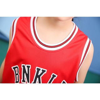 ❒Đồng phục bóng rổ trẻ em mùa hè Phù hợp với bé trai và gái vest mẫu giáo quần áo biểu diễn học sinh tiểu trun