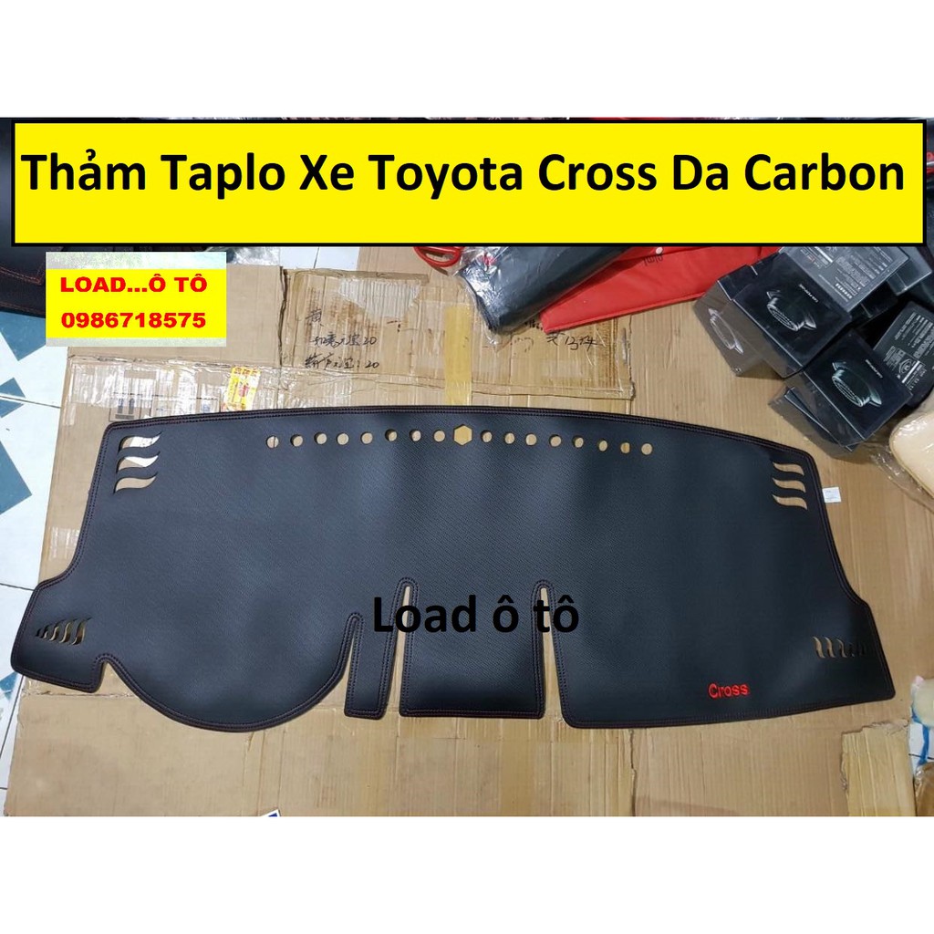 Thảm Che Nắng Taplo Xe Toyota Cross 2022-2020 Mẫu Da Carbon Cao Cấp Nhất Thị Trường