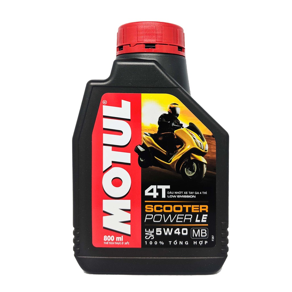 DẦU NHỚT TAY GA MOTUL SCOOTER POWER  LE 5W40 0.8 L - 800ML