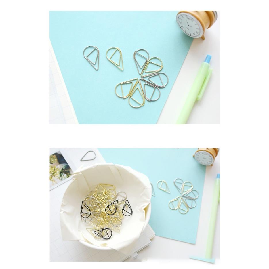 Kẹp giấy MILASO kim kẹp giấy kiêm bookmark sổ kim loại họa tiết đáng yêu nhiều màu tiện dụng SC-001345