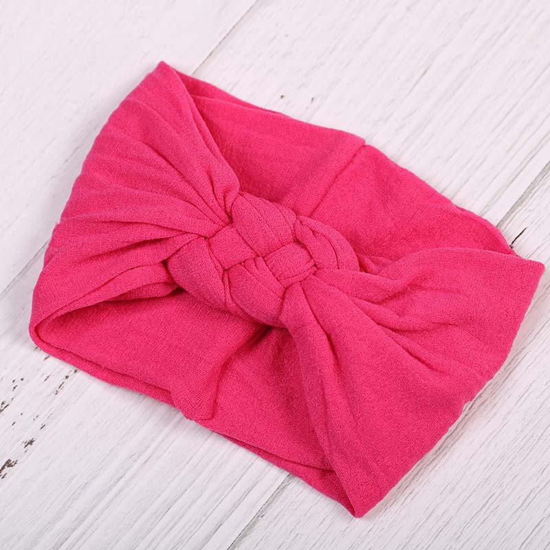 Băng đô co giãn thắt nút độc đáo xinh xắn bằng chất liệu nylon cho bé gái