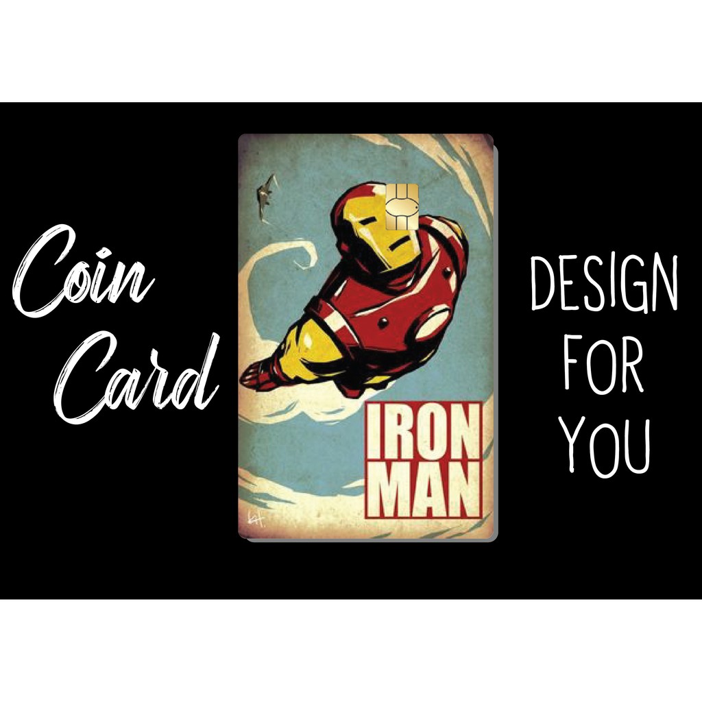 &quot;RETRO MARVEL&quot; (Decal dán Thẻ ATM, debit, thẻ từ, thẻ chung cư, bảo vệ thẻ) | Dán thẻ ATM COINCARD