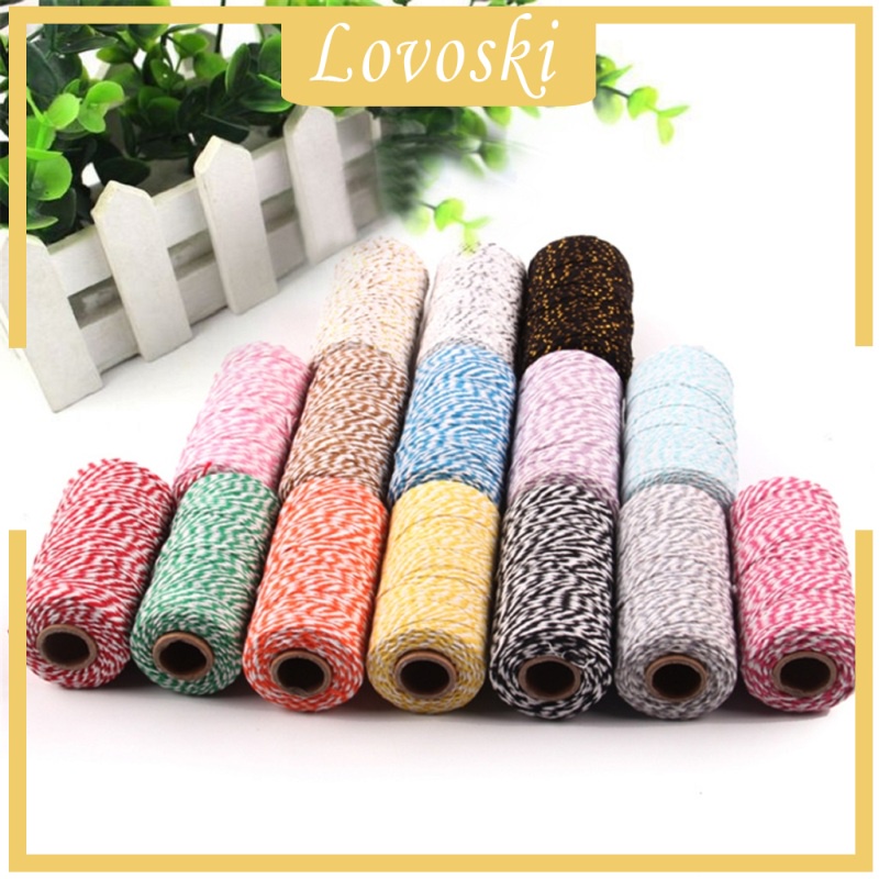 Cuộn Dây Thừng Cotton Màu Tím Nhạt 328 Feet (100m)