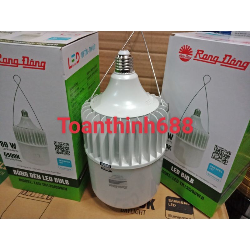 Bóng đèn Led trụ Rạng Đông 80W sáng trắng 6500k / vàng 3000k