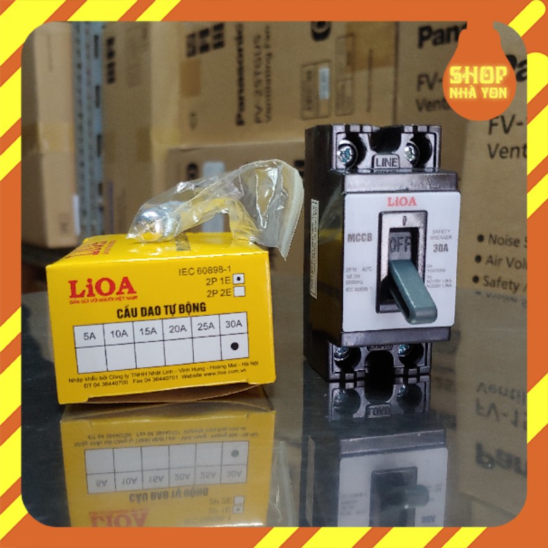 Cầu dao an toàn-Attomat LIOA - CB cóc Lioa 10A,20A,30A