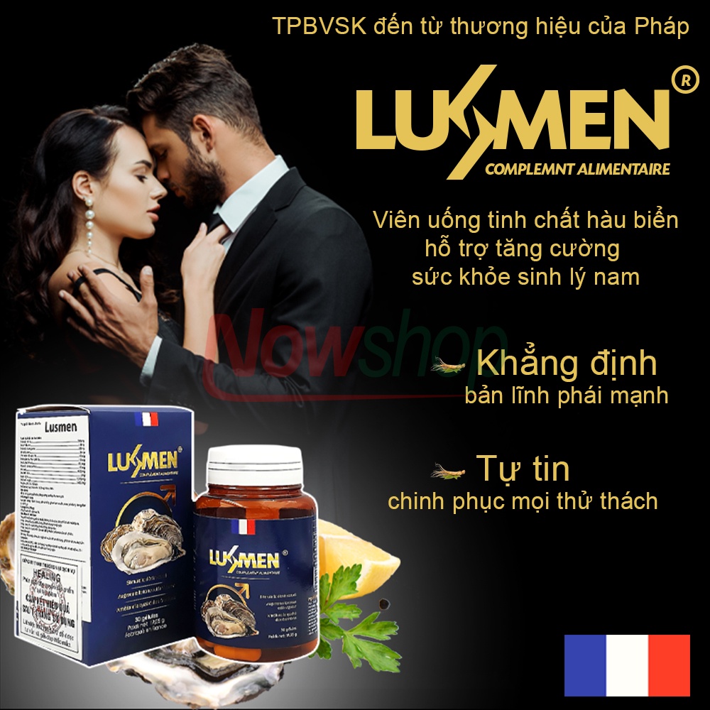 Viên Uống Bổ Thận Tráng Dương Lusmen Nhập Khẩu Chính Hãng Tăng Sinh Lý Cải Thiện Xuất Tinh Sớm Và Rối Loạn Cương Dương