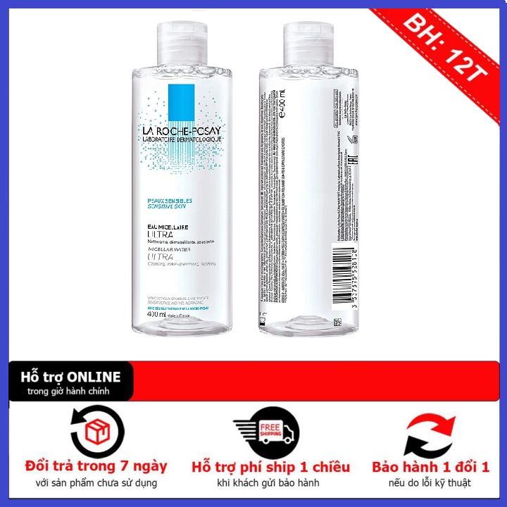 Nước tẩy trang La Roche Posay 400ml, dành cho da dầu và da nhạy cảm chuẩn chính hãng | BigBuy360 - bigbuy360.vn