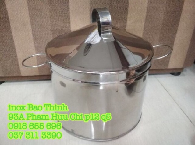 Nồi tráng bánh cuốn,bánh ướt inox (phi 22,24,26cm)