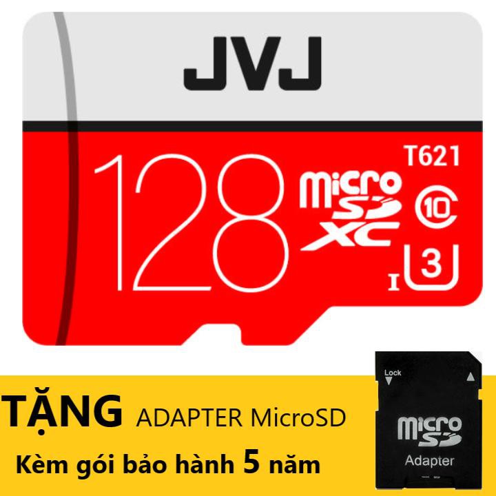 Thẻ nhớ 128Gb JVJ Pro U3 Class 10 MicroSDHC – chuyên dụng cho CAMERA tốc độ cao tương thích với mọi thiết bị | BigBuy360 - bigbuy360.vn