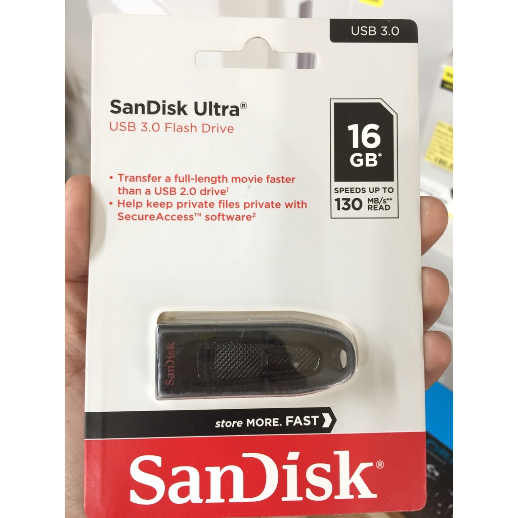 USB Sandisk ultra usb 3.0 flash drive dung lượng 16GB/32GB/64GB/128GB