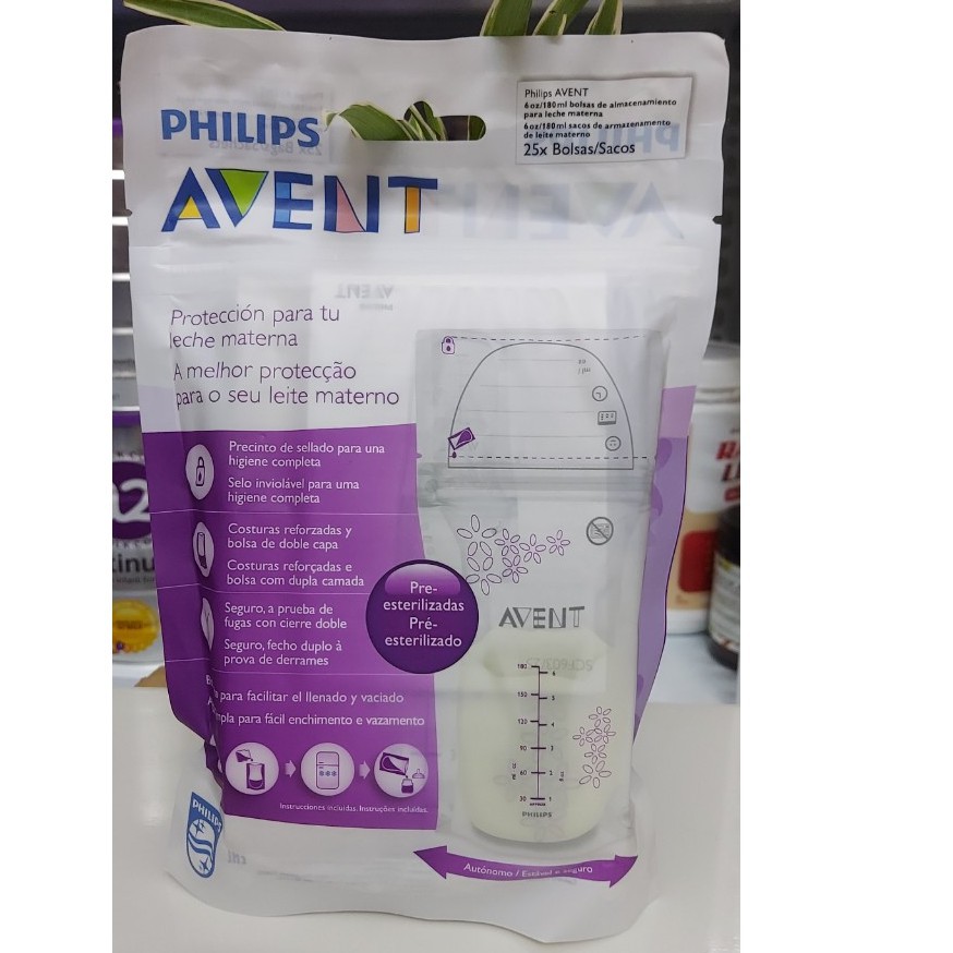 Túi Trữ Sữa Philips Avent 180ml - Hộp 25 túi