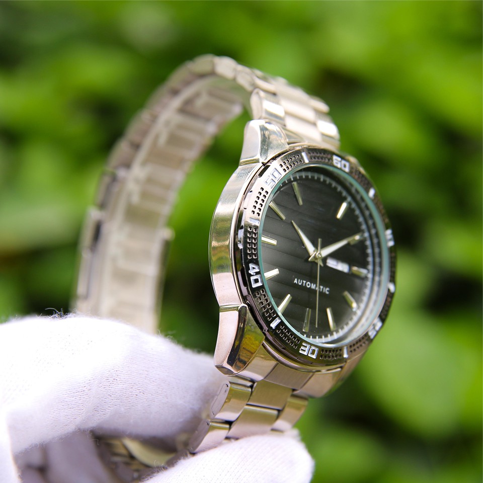 Đồng hồ nam dây thép VE003048 phong cách Ý mặt kính chống xước cao cấp hiển thị 2 lịch ngày tháng thiết kế sang trọng | BigBuy360 - bigbuy360.vn