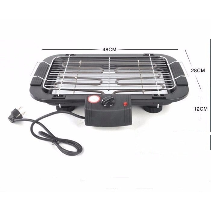 Bếp nướng điện cao cấp không khói Electric barbecue grill 2000W - Màu đen