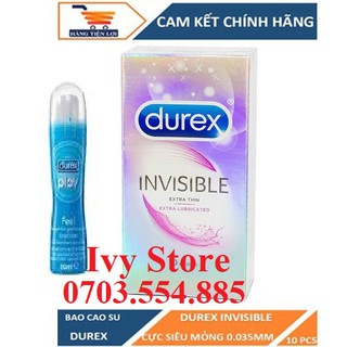 Bao cao su durex + gel bôi trơn durex play classic