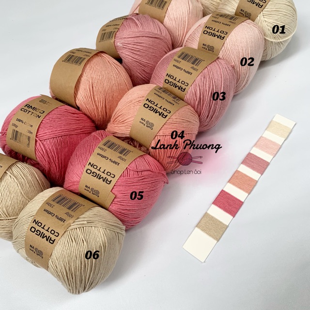 Sợi amigo cotton 100 gram