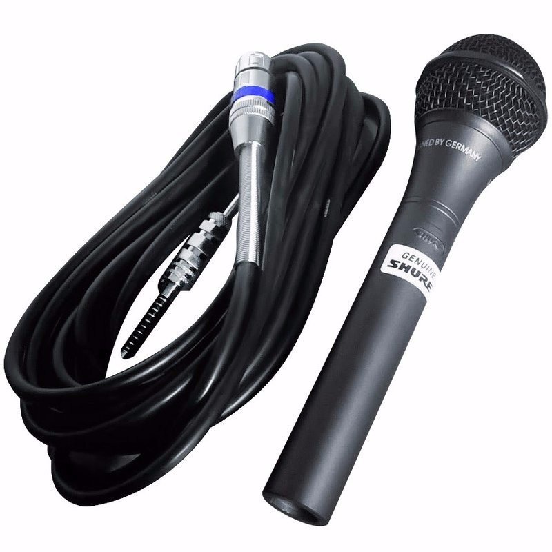 Micro Có Dây SHURE 959 Karaoke Full Box Tặng Kèm Bao Da Kèm Dây Mic Dài 5M - Mic Có Dây Cắm Loa Kẹo Kéo Siêu Hay.