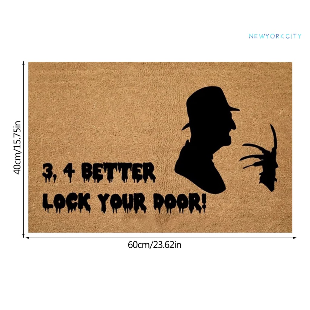 Thảm Chùi Chân Chống Trượt Chống Mài Mòn Chống Bụi In Họa Tiết Halloween