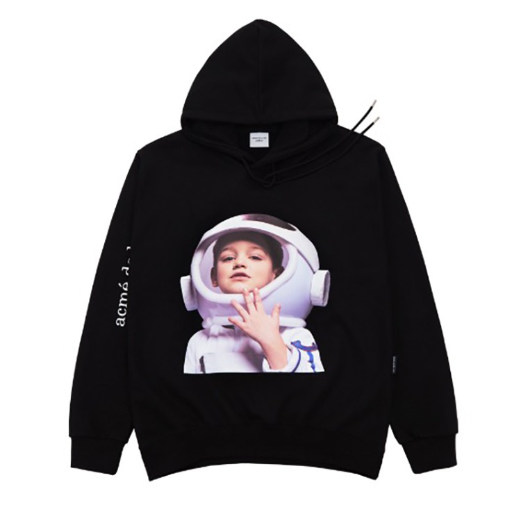 ÁO KHOÁC CÓ MŨ  ADLV BABY FACE HOODIE BLACK ASTRONAUT