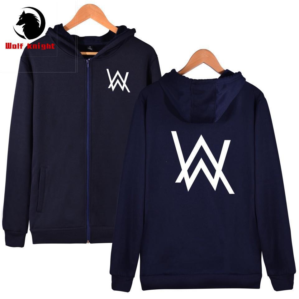 SALE- Áo Khoác Hoodie Phối Khóa Kéo Kiểu Alan Walker Cá Tính Cho Nam - BIBO STORE