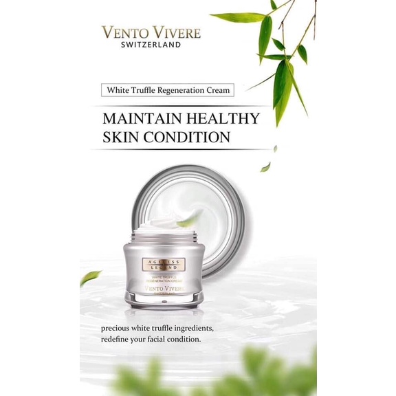 Kem Trắng Da Vento Vivere White Truffle Cellular Cream Thụy Sĩ