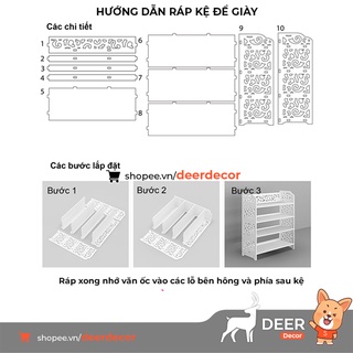Kệ Để Giày Lắp Ráp Thông Minh - DEER DECOR