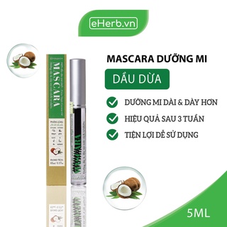 Mascara Dưỡng Mi Dầu Dừa Nguyên Chất Kích Thích Mi Mọc Dày & Dài Hơn MILAGANICS 5ml (Tuýp)