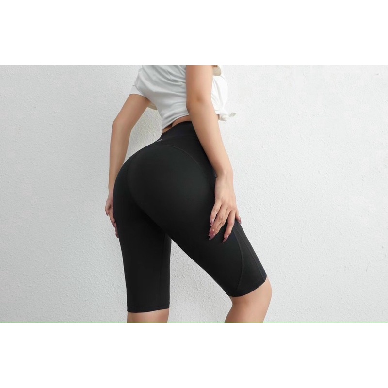 Quần ngố thun nữ Naqi cao cấp gym,thể thao,yoga
