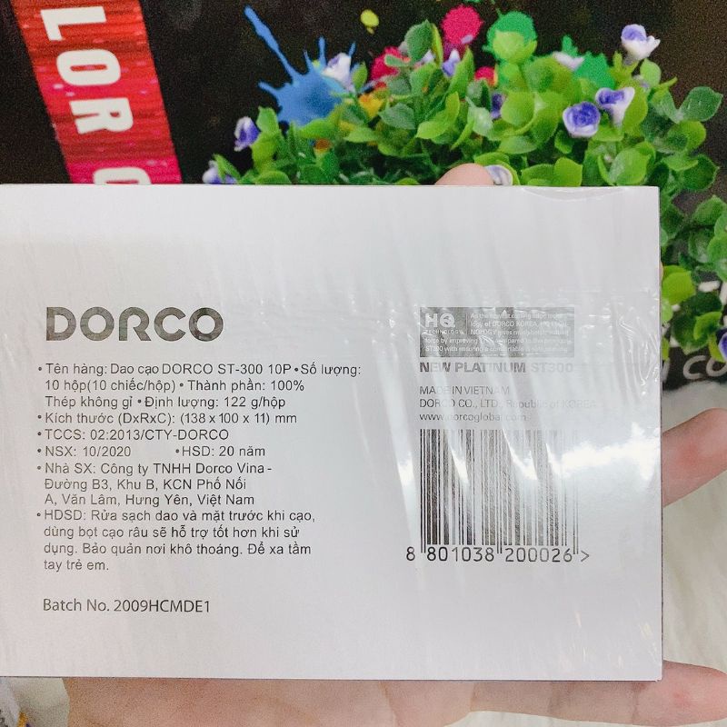 LƯỠI LAM DORCO MẪU MỚI 2020 HÀNG CÔNG TY HỘP 100 LƯỠI