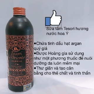 Sữa tắm xích Tesori 𝓓' 𝓞𝓻𝓲𝓮𝓷𝓽𝓮 500Ml