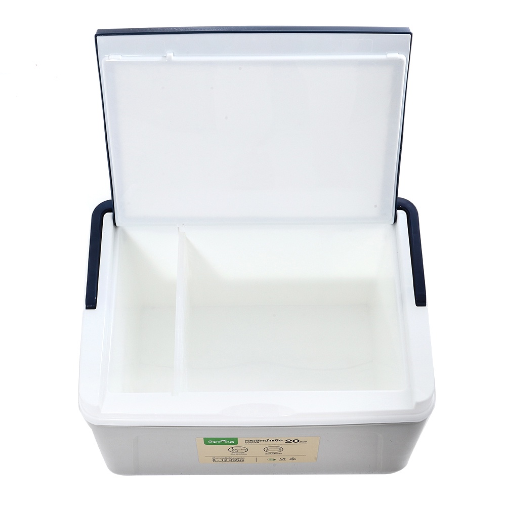 HomeBase SPRING Thùng đựng đá giữ nhiệt bằng nhựa 20L của Thái Lan W32XD45XH28cm màu xanh dương/xám