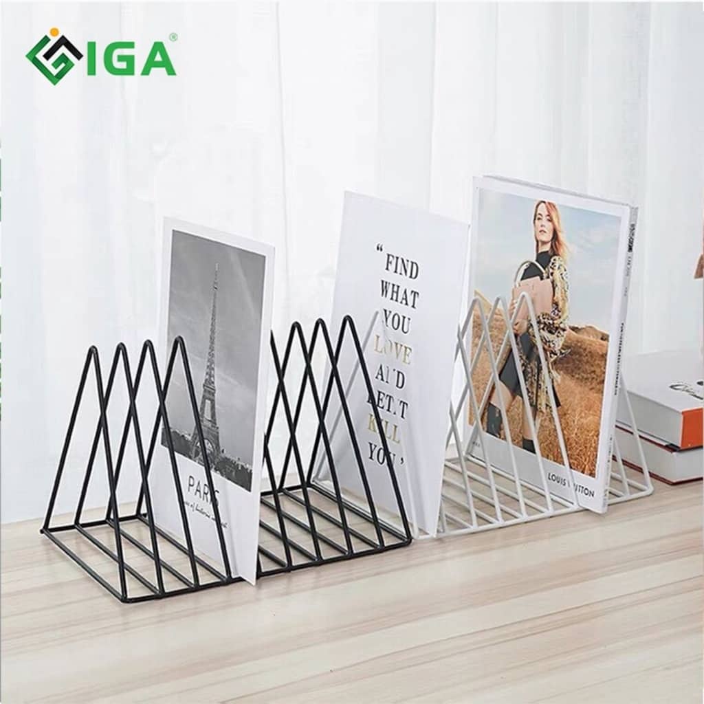 Kệ sách để bàn làm việc tam giác, kệ để tài liệu văn phòng cạnh máy in đa năng- GM47