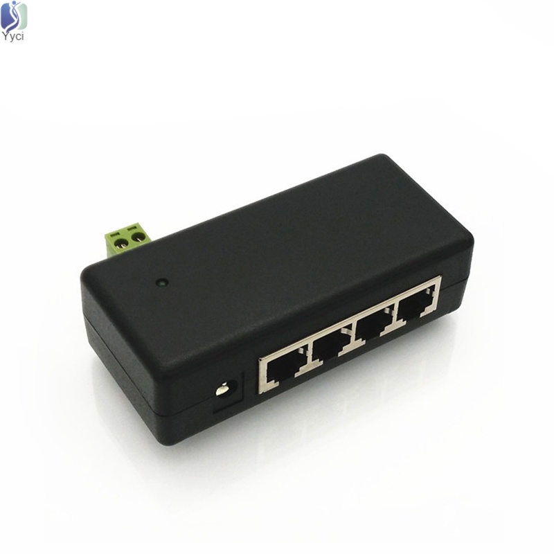 Bộ nguồn POE 4 cổng tiện lợi cho camera IP 12-48V