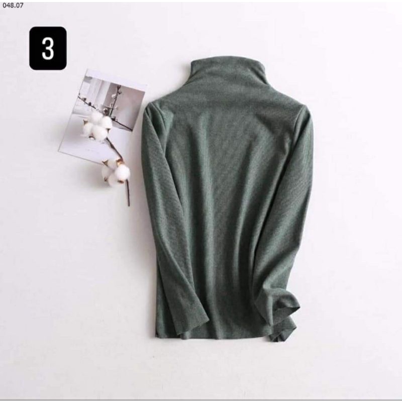 Áo giữ nhiệt bé trai bé gái cổ 3 phân size đại