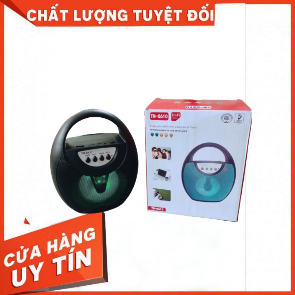 Loa Bluetooth TN S610 nháy đèn cắm thẻ nhớ và usb