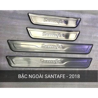 Ốp bậc lên xuống ngoài Santafe 2018
