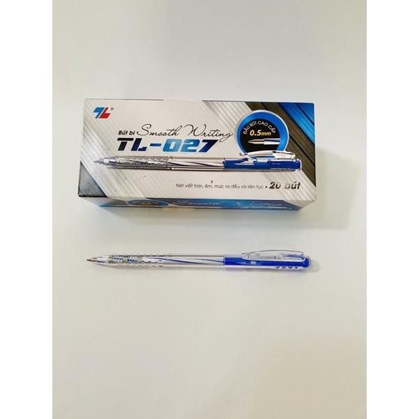 COMBO 5 CÂY BÚT BI THIÊN LONG TL027 MÀU XANH HOẶC MÀU ĐỎ