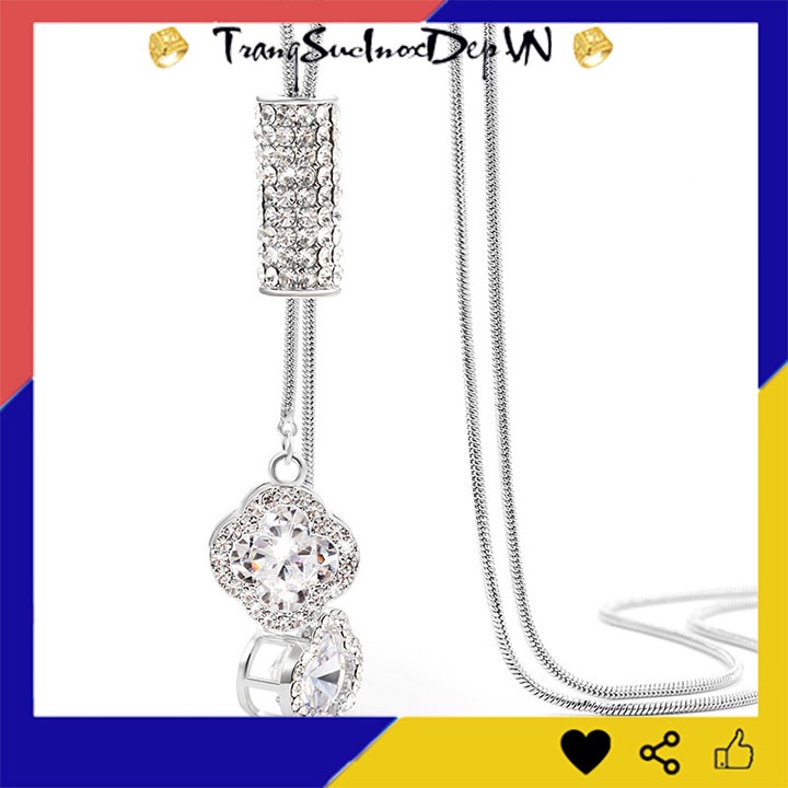 Dây chuyền nữ phong cách Hàn Quốc ống tròn kiểu dài siêu đẹp, hợp thời trang, mang phong cách, dễ phối đồ