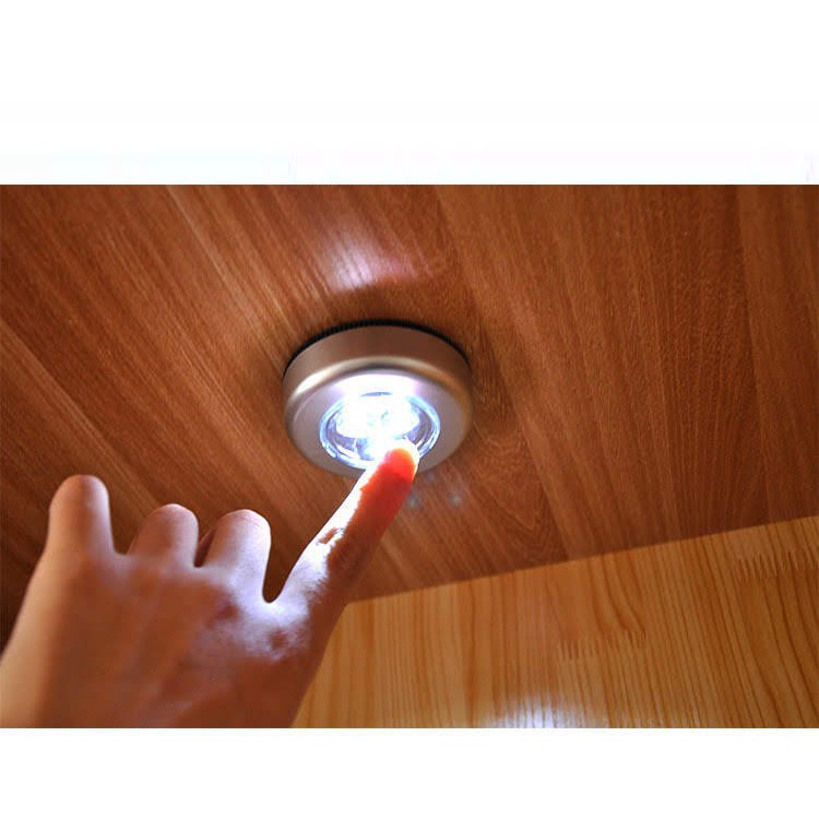 Đèn Led Dán Tường 3 Bóng Siêu Lâu Đèn Dán Phòng, Dán Tủ Quần Áo 3 Bóng không kèm pin