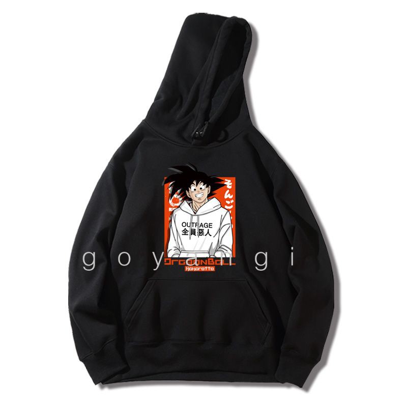 Áo hoodie Goku oversize Unisex phong cách Hàn Quốc