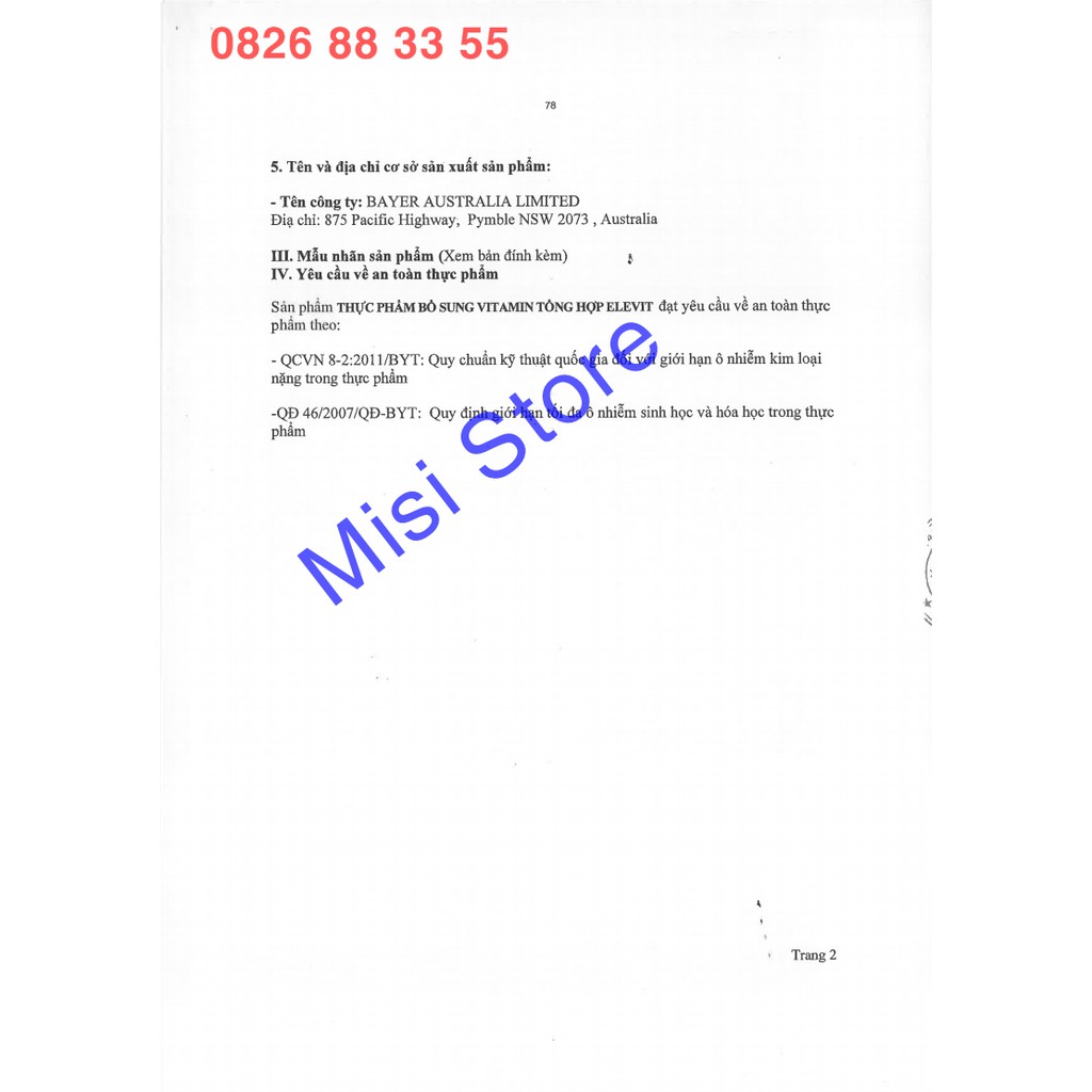 (date 2024) Vitamin Tổng Hợp Elevit Bầu Úc 100 Viên | BigBuy360 - bigbuy360.vn