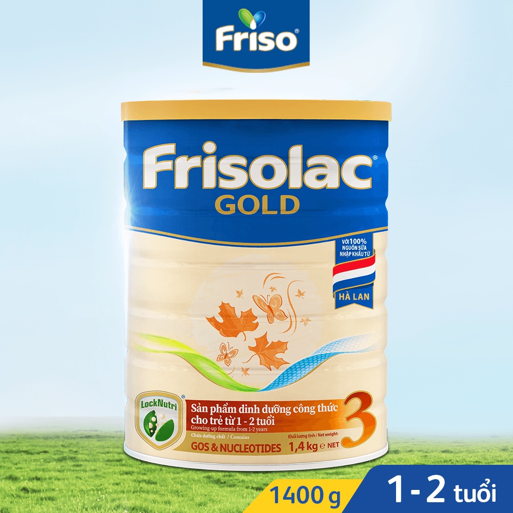 Sữa Frisolac Gold số 3 - 1450g (Dành cho trẻ từ 2 đến 6 Tuổi)