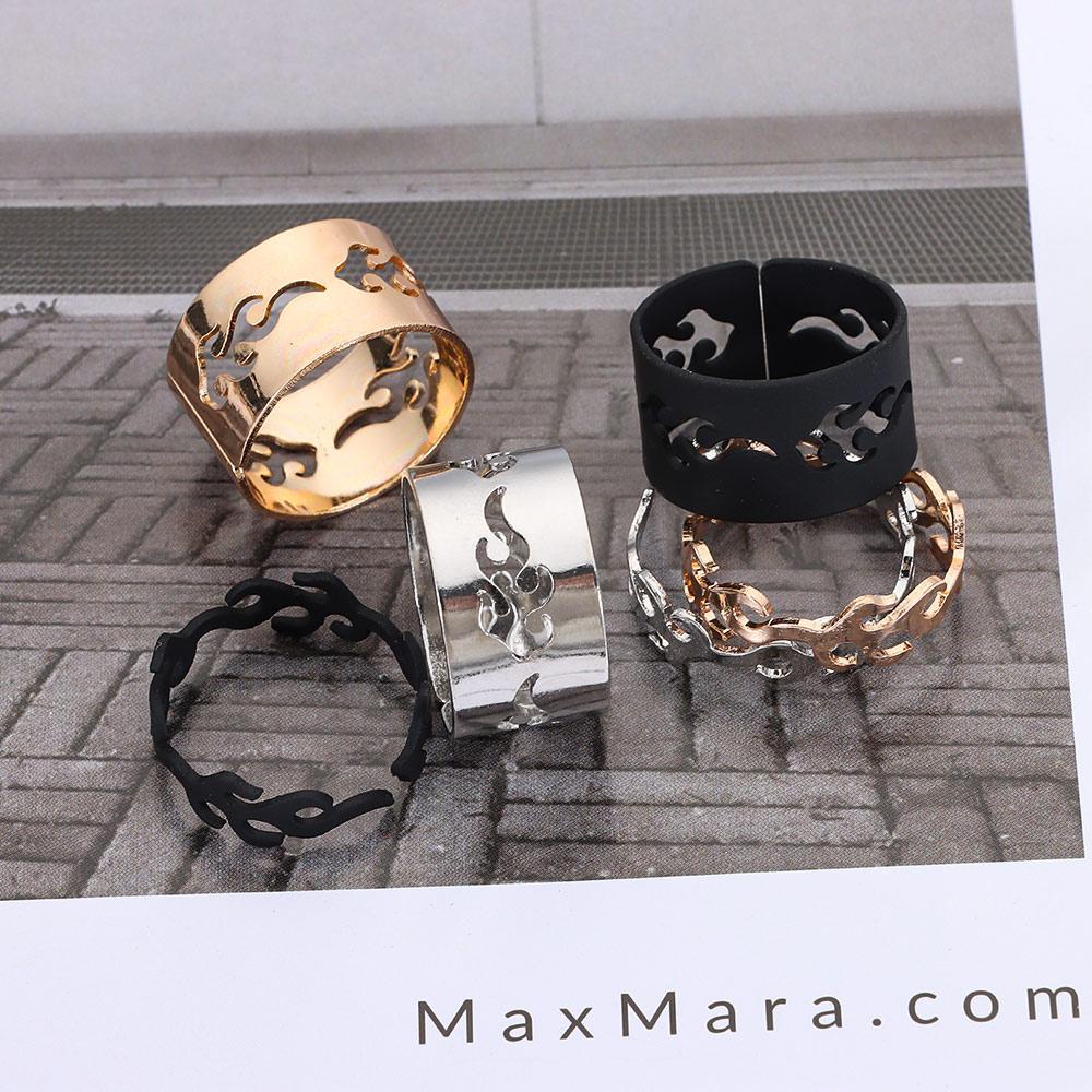 Nhẫn Hình Ngọn Lửa Cacata|Nhẫn Cặp Đôi Lãng Mạn Thời Trang