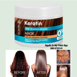 Ủ tóc Keratin Dr Sante phục hồi tóc hư tổn