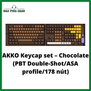 Nút Bàn Phím AKKO Keycap set – Chocolate (PBT Double-ShotASA profile178 nút)