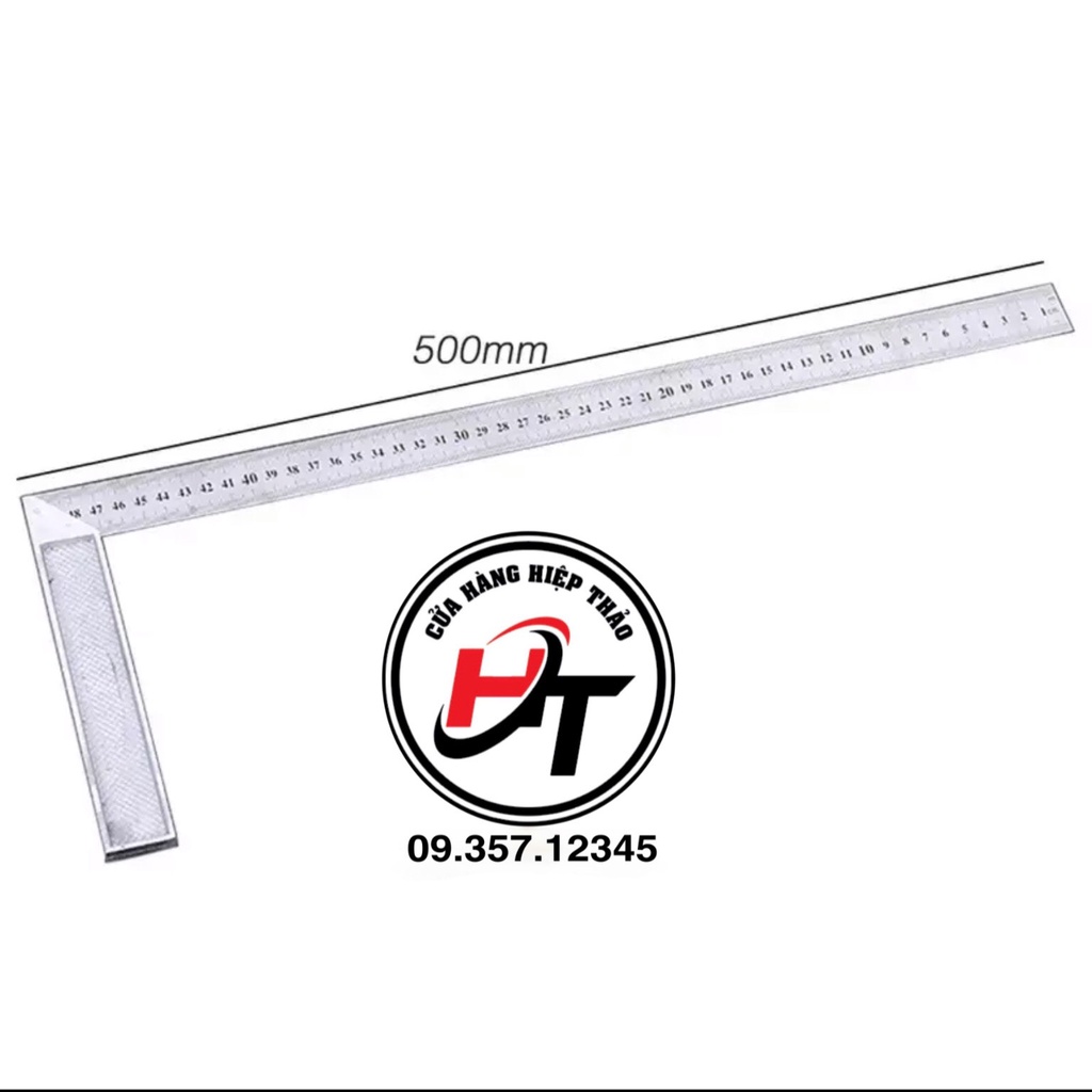 Thước ke góc vuông đo góc 30cm 50cm BOSI TKGVBS