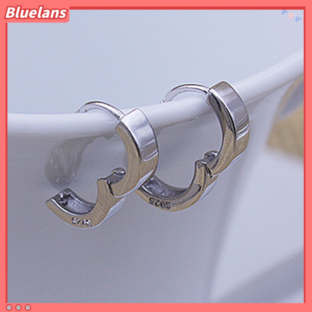 Đôi bông tai tròn kiểu dáng đơn giản, trẻ trung cho nam/nữ