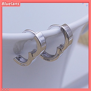 Đôi bông tai tròn kiểu dáng đơn giản, trẻ trung cho nam/nữ